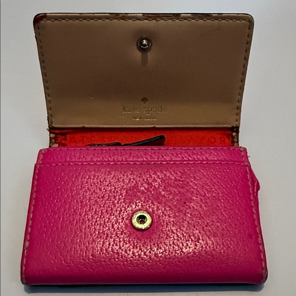 Kate Spade Hot Pink Card Holder Wallet - Picture 4 of 8